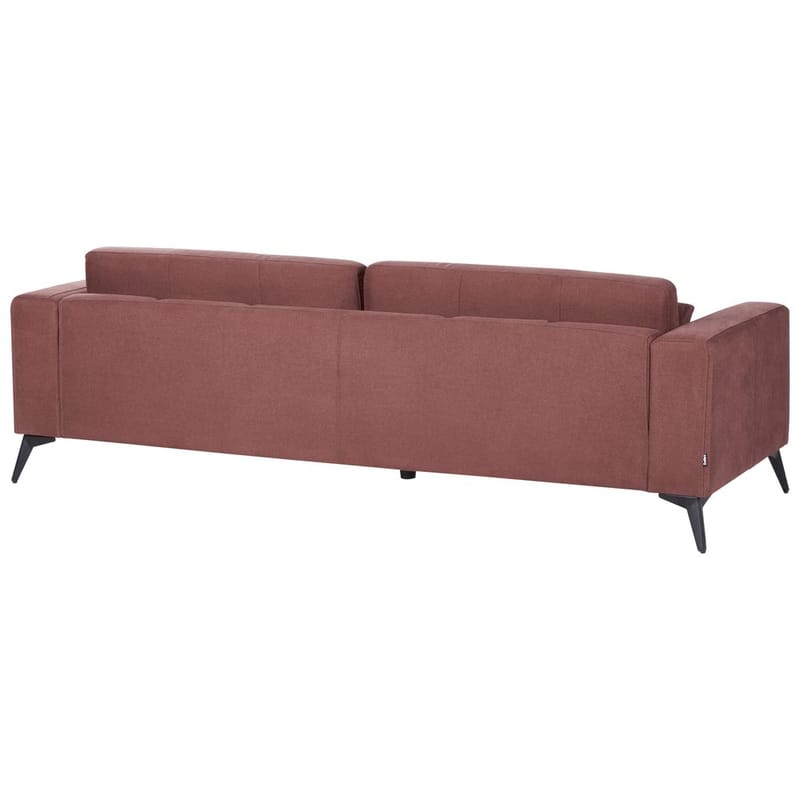 3-seters sofa Ange - Rød, Svart/Polyester - Møbler - Sofaer - Sofa 3 seter