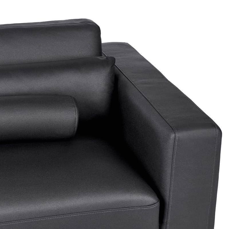 3-seters sofa Ange - Svart/Kunstlær - Møbler - Sofaer - Sofa 3 seter