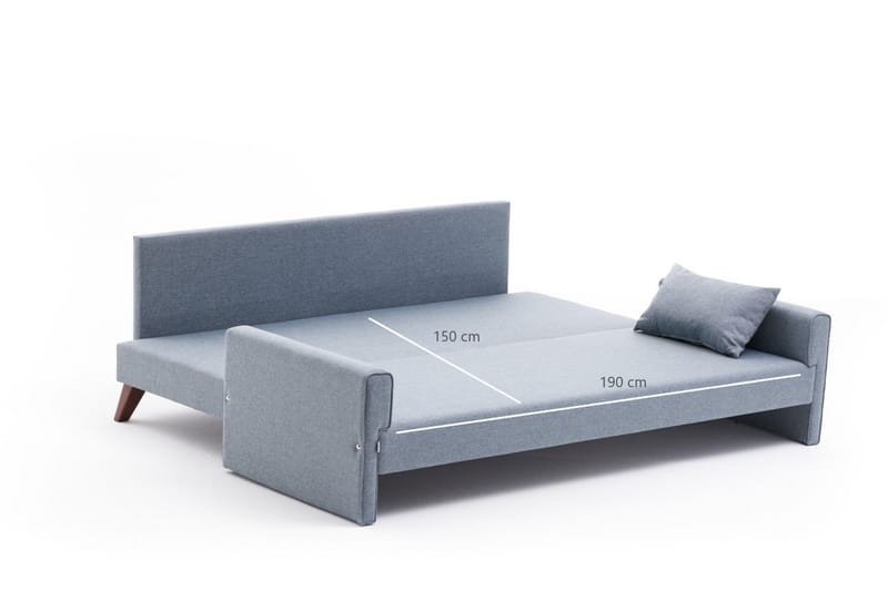 Antigua 3-seters Sofa - Blå/Brun - Møbler - Sofaer - Sofa 3 seter