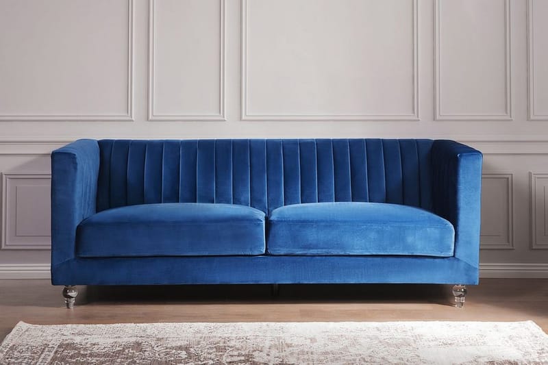 Arvika Sofa 2-4 Seter - Blå - Møbler - Sofaer - Sofa 3 seter