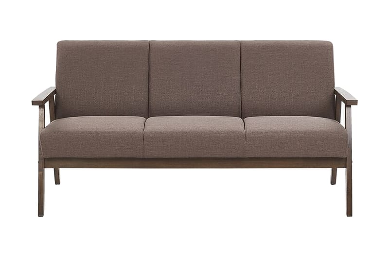 Asnes 3-seters Sofa - Brun - Møbler - Sofaer - Sofa 3 seter