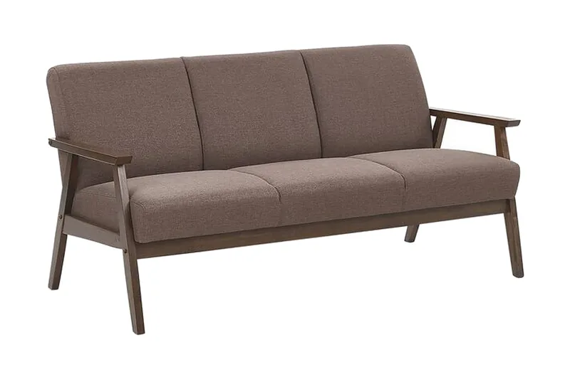 Asnes 3-seters Sofa - Brun - Møbler - Sofaer - Sofa 3 seter