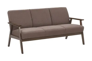 Asnes 3-seters Sofa - Brun - Møbler - Sofaer - Sofa 3 seter