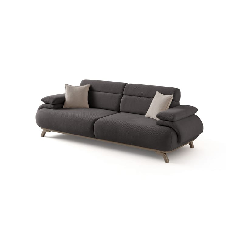 3-seters sofa Atelier Del Sofa Bonjo Silver (246 x 81 x 97 cm) Antrasitt - Antrasitt - Møbler - Sofaer - Sofa 3 seter