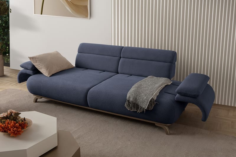 3-seters sofa Atelier Del Sofa Bonjo Silver (246 x 81 x 97 cm) Navy Blue - Marineblå - Møbler - Sofaer - Sofa 3 seter