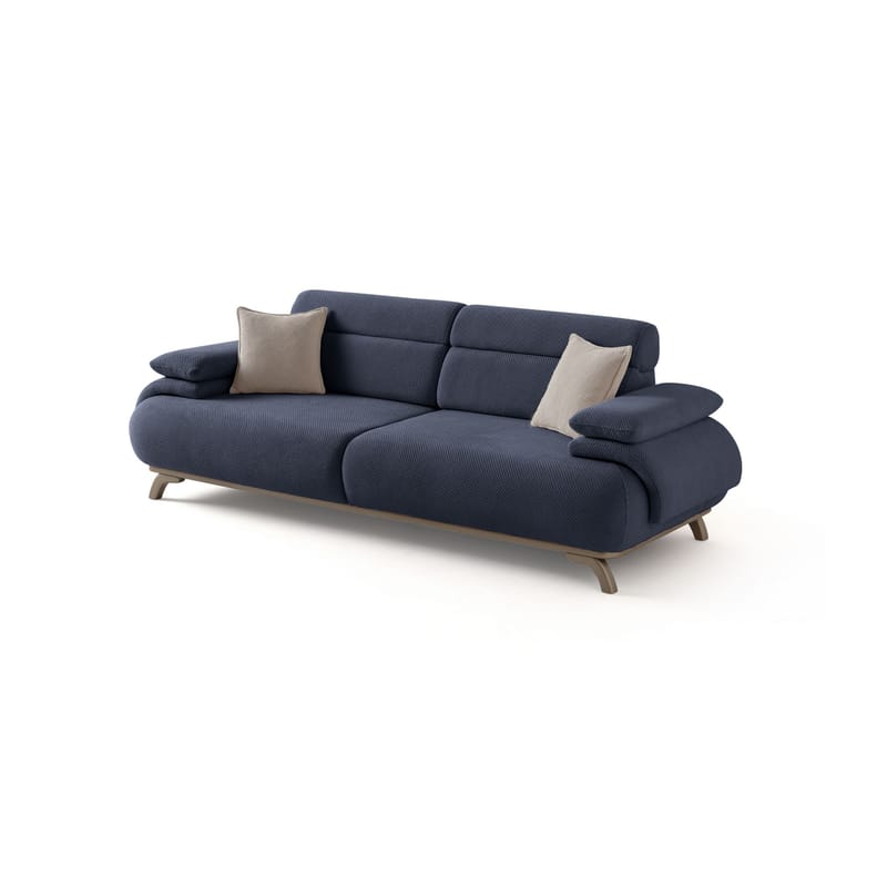 3-seters sofa Atelier Del Sofa Bonjo Silver (246 x 81 x 97 cm) Navy Blue, Marineblå