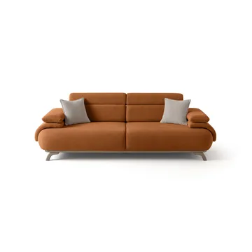 3-seters sofa Atelier Del Sofa Bonjo Silver (246 x 81 x 97 cm) Tile Red - Teglsteinrød - Møbler - Sofaer - Sofa 3 seter
