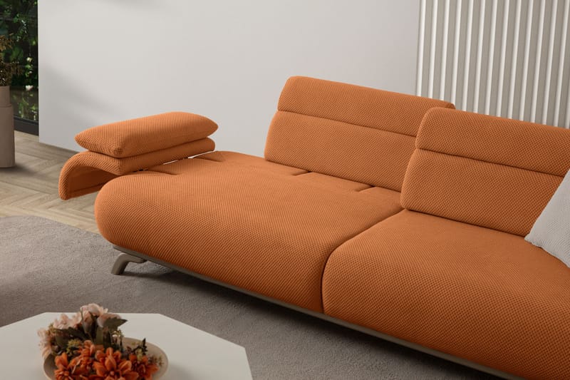 3-seters sofa Atelier Del Sofa Bonjo Silver (246 x 81 x 97 cm) Tile Red - Teglsteinrød - Møbler - Sofaer - Sofa 3 seter