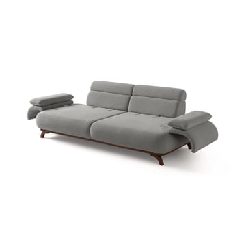 3-seters sofa Atelier Del Sofa Bonjo Walnut (246 x 81 x 97 cm) Grå - Grå - Møbler - Sofaer - Sofa 3 seter