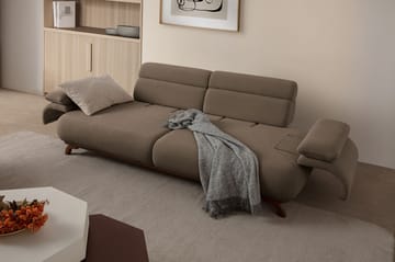 3-seters sofa Atelier Del Sofa Bonjo Walnut (246 x 81 x 97 cm) Jord - Jord - Møbler - Sofaer - Sofa 3 seter
