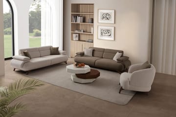 3-seters sofa Atelier Del Sofa Bonjo Walnut (246 x 81 x 97 cm) Jord - Jord - Møbler - Sofaer - Sofa 3 seter