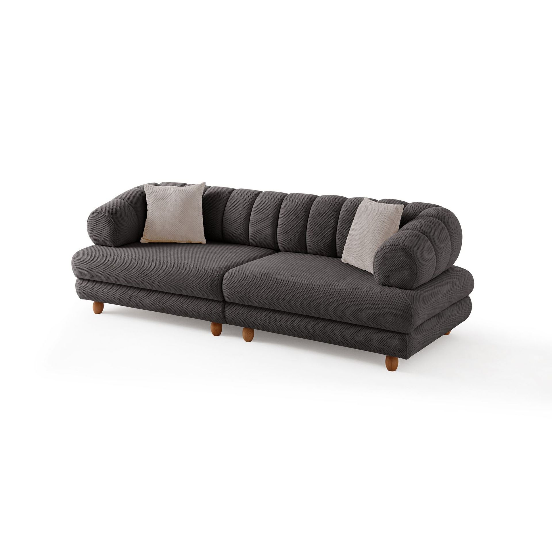 3-seters sofa Atelier Del Sofa Gloria (240 x 80 x 95 cm) Antrasitt - Antrasitt