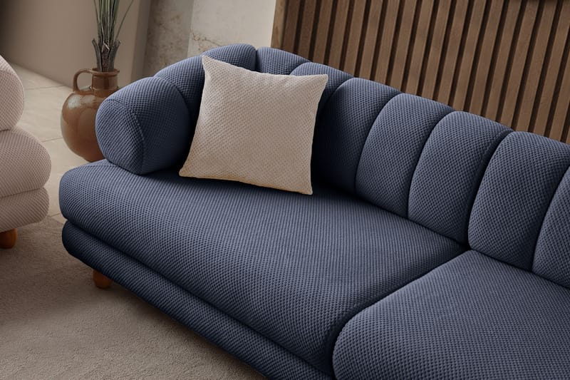 3-seters sofa Atelier Del Sofa Gloria (240 x 80 x 95 cm) Navy Blue - Navy Blue - Møbler - Sofaer - Sofa 3 seter