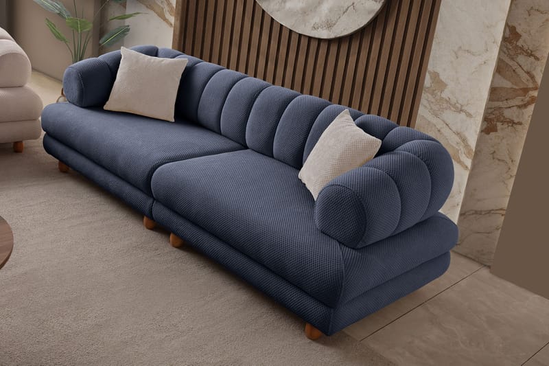 3-seters sofa Atelier Del Sofa Gloria (240 x 80 x 95 cm) Navy Blue - Navy Blue - Møbler - Sofaer - Sofa 3 seter