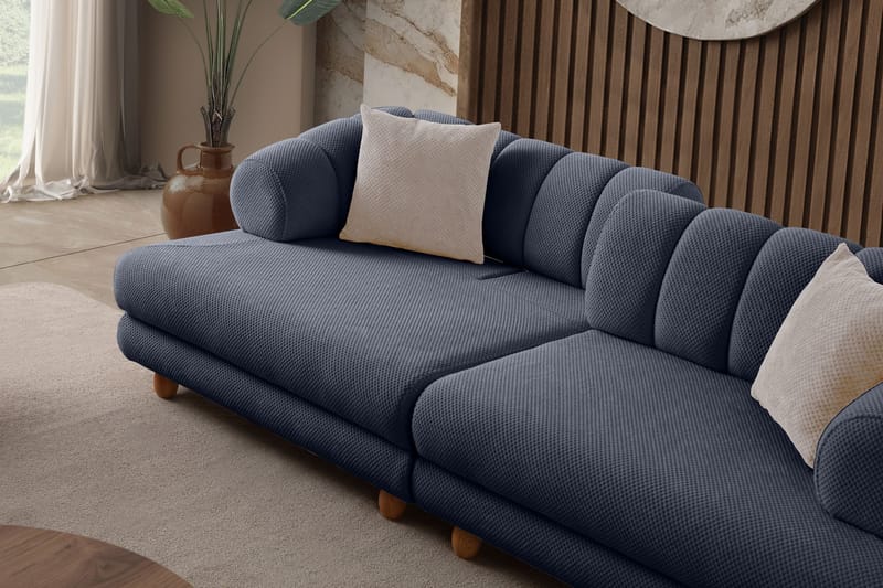 3-seters sofa Atelier Del Sofa Gloria (240 x 80 x 95 cm) Navy Blue - Navy Blue - Møbler - Sofaer - Sofa 3 seter