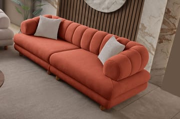 3-seters sofa Atelier Del Sofa Gloria (240 x 80 x 95 cm) Tile Red - Tile Red - Møbler - Sofaer - Sofa 3 seter