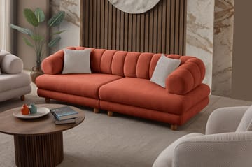 3-seters sofa Atelier Del Sofa Gloria (240 x 80 x 95 cm) Tile Red - Tile Red - Møbler - Sofaer - Sofa 3 seter
