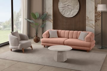 3-seters sofa Atelier Del Sofa Gloria (240 x 80 x 95 cm) Pudder - Pudder - Møbler - Sofaer - Sofa 3 seter