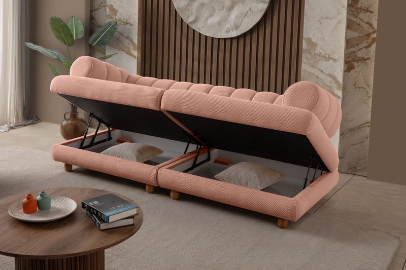 3-seters sofa Atelier Del Sofa Gloria (240 x 80 x 95 cm) Pudder - Pudder - Møbler - Sofaer - Sofa 3 seter