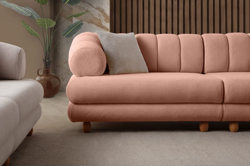 3-seters sofa Atelier Del Sofa Gloria (240 x 80 x 95 cm) Pudder - Pudder - Møbler - Sofaer - Sofa 3 seter