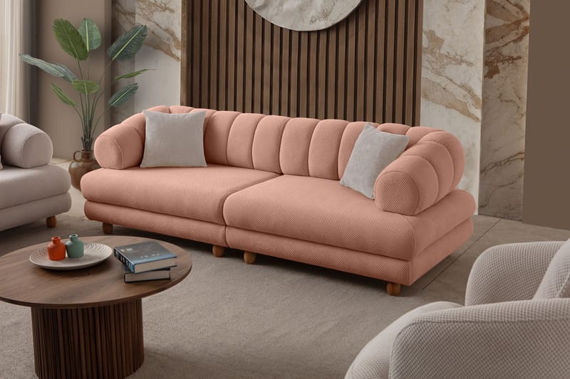 3-seters sofa Atelier Del Sofa Gloria (240 x 80 x 95 cm) Pudder - Pudder - Møbler - Sofaer - Sofa 3 seter