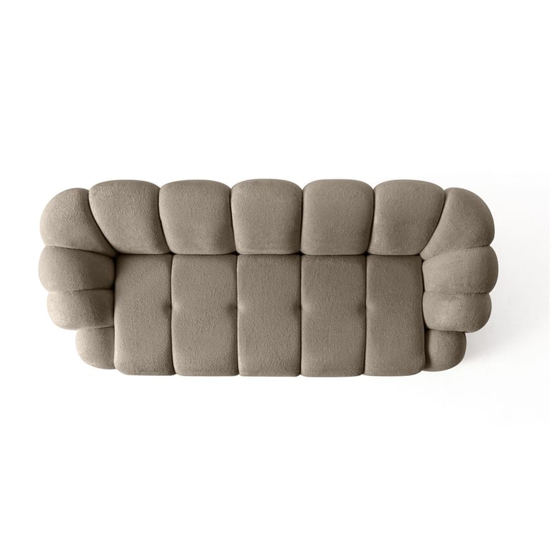 3-seters sofa Atelier Del Sofa Octavio (233 x 70 x 80 cm) Brun - Møbler - Sofaer - Sofa 3 seter