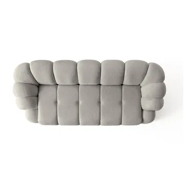 3-seters sofa Atelier Del Sofa Octavio (233 x 70 x 80 cm) Grå - Møbler - Sofaer - Sofa 3 seter