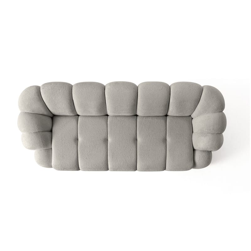 3-seters sofa Atelier Del Sofa Octavio (233 x 70 x 80 cm) Grå - Møbler - Sofaer - Sofa 3 seter