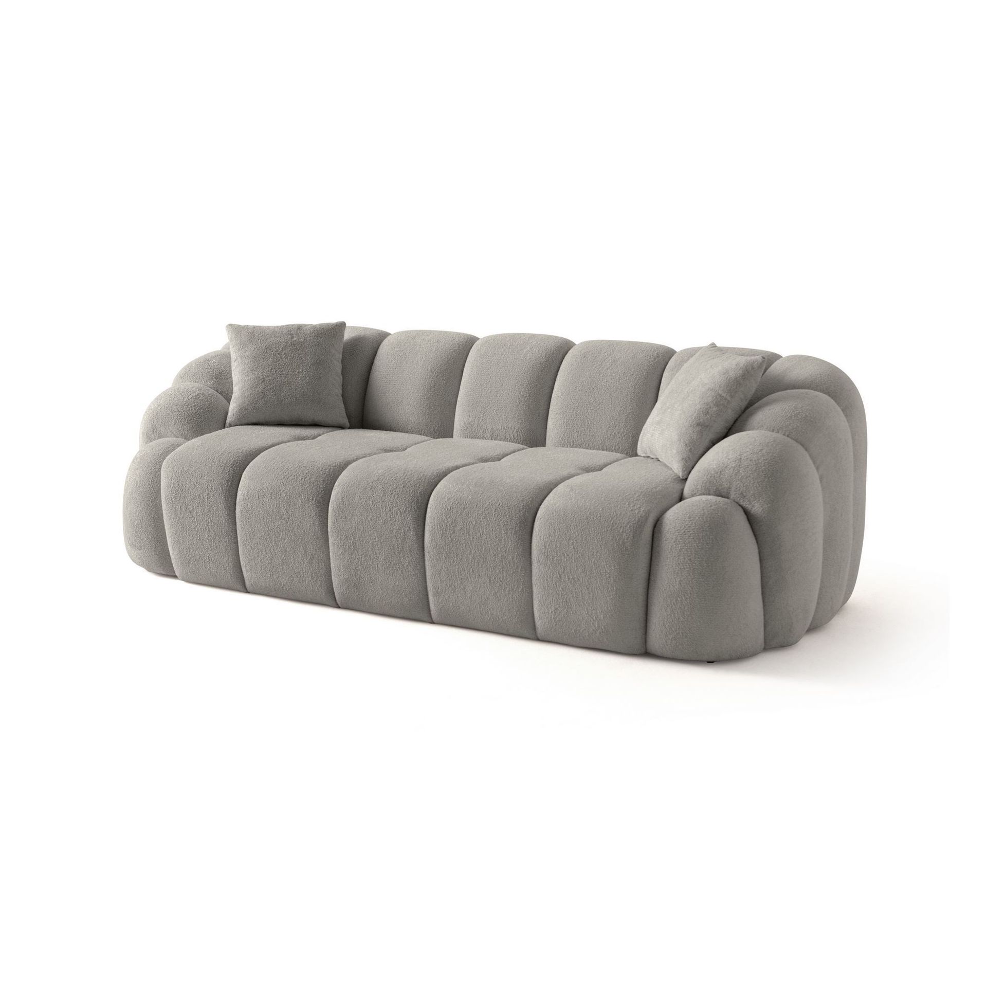3-seters sofa Atelier Del Sofa Octavio (233 x 70 x 80 cm) Grå -