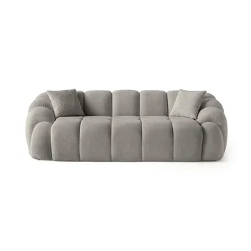 3-seters sofa Atelier Del Sofa Octavio (233 x 70 x 80 cm) Grå - Møbler - Sofaer - Sofa 3 seter