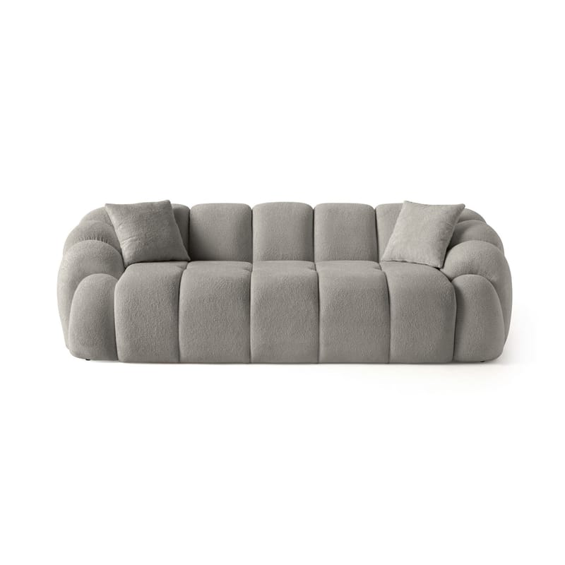 3-seters sofa Atelier Del Sofa Octavio (233 x 70 x 80 cm) Grå - Møbler - Sofaer - Sofa 3 seter