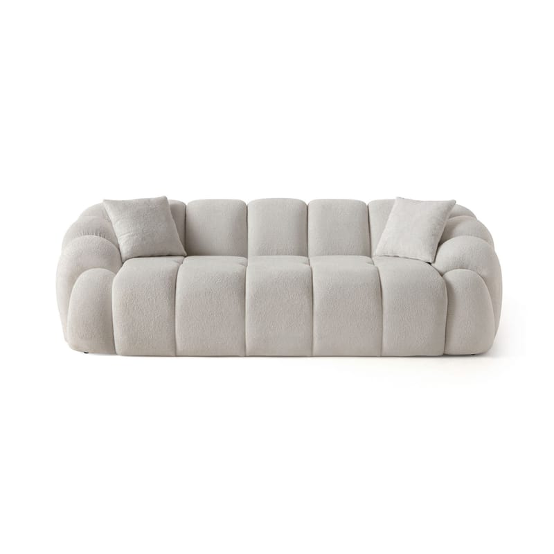 3-seters sofa Atelier Del Sofa Octavio (233 x 70 x 80 cm) Hvit - Møbler - Sofaer - Sofa 3 seter
