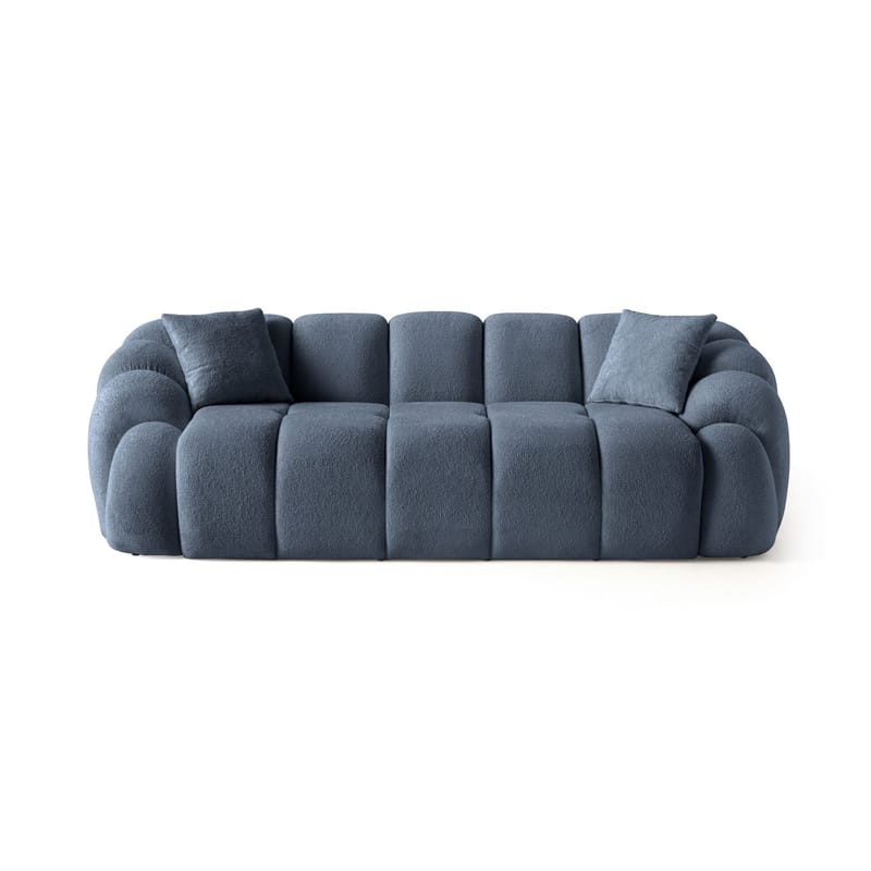 3-seters sofa Atelier Del Sofa Octavio (233 x 70 x 80 cm) Marineblå - Møbler - Sofaer - Sofa 3 seter