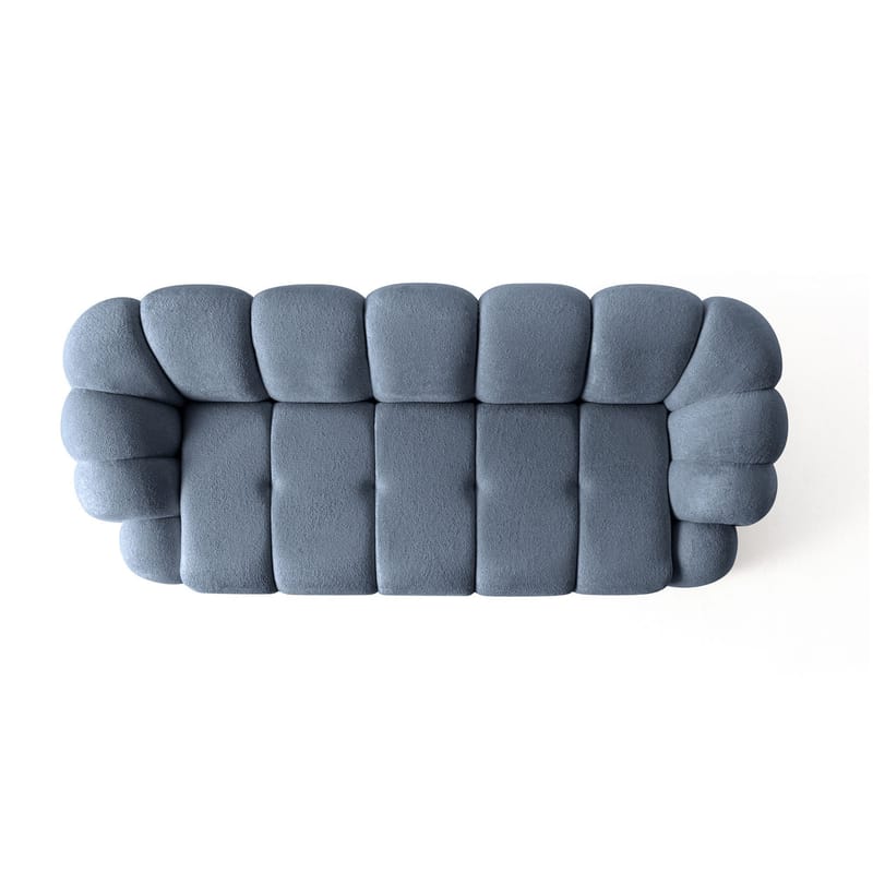 3-seters sofa Atelier Del Sofa Octavio (233 x 70 x 80 cm) Marineblå - Møbler - Sofaer - Sofa 3 seter