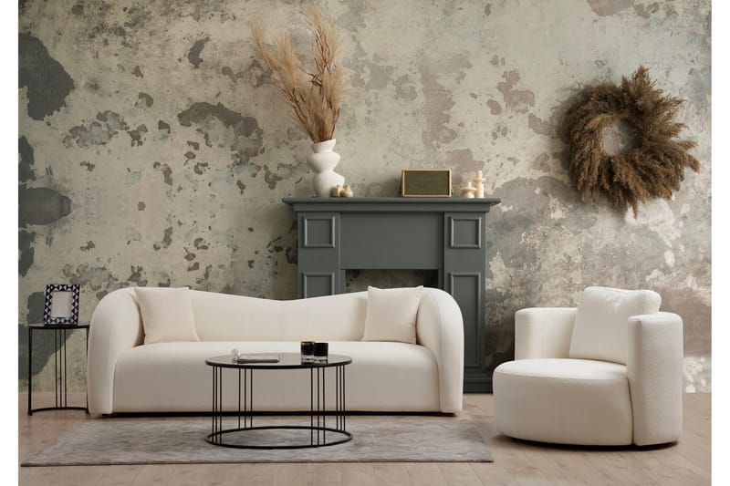 Azoula Sofa 3-seter - Beige - Møbler - Sofaer - Sofa 3 seter