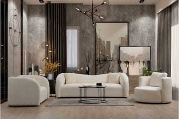 Azoula Sofa 3-seter - Beige - Møbler - Sofaer - Sofa 3 seter