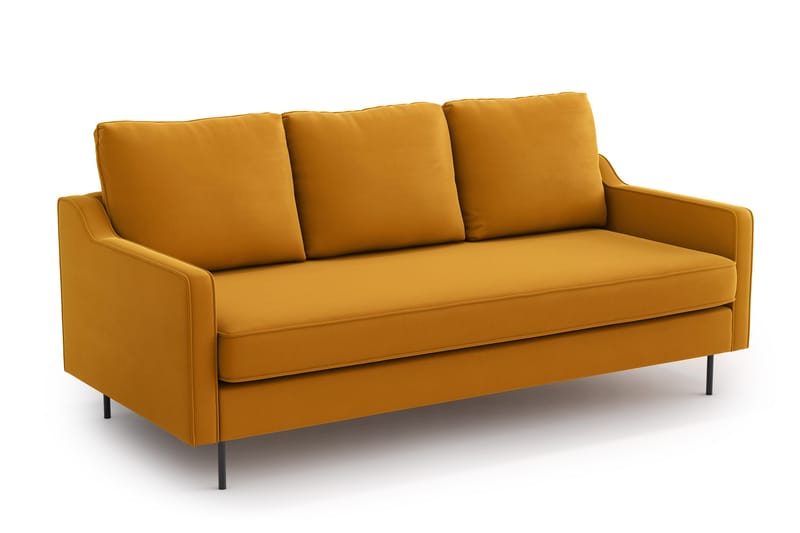 Barsta 3-seter Sofa - Gul - Sofa 3 seter