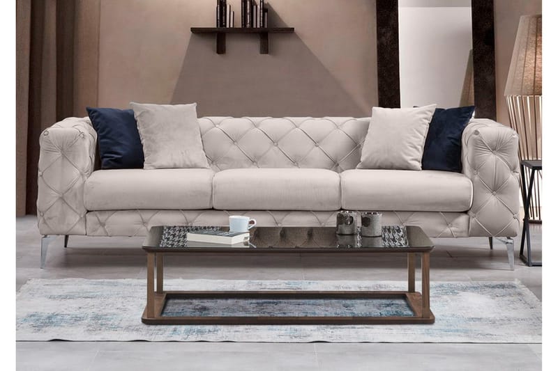 Beachport Sofa 3-seters - Beige - Møbler - Sofaer - Sofa 3 seter