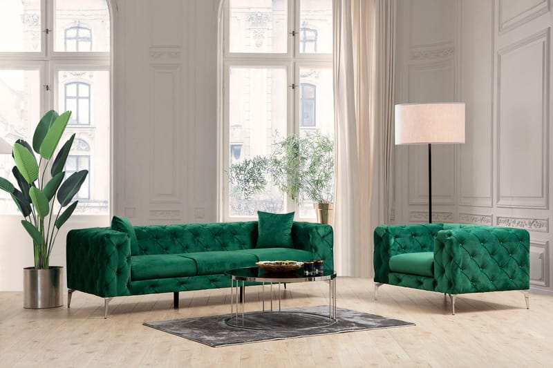 Beachport Sofa 3-seters - Grønn - Møbler - Sofaer - Sofa 3 seter