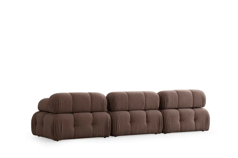 Belgin Boblende Sofa 3-seter - Cappuccino - Møbler - Sofaer - Modulsofaer - Komplett modulsofa