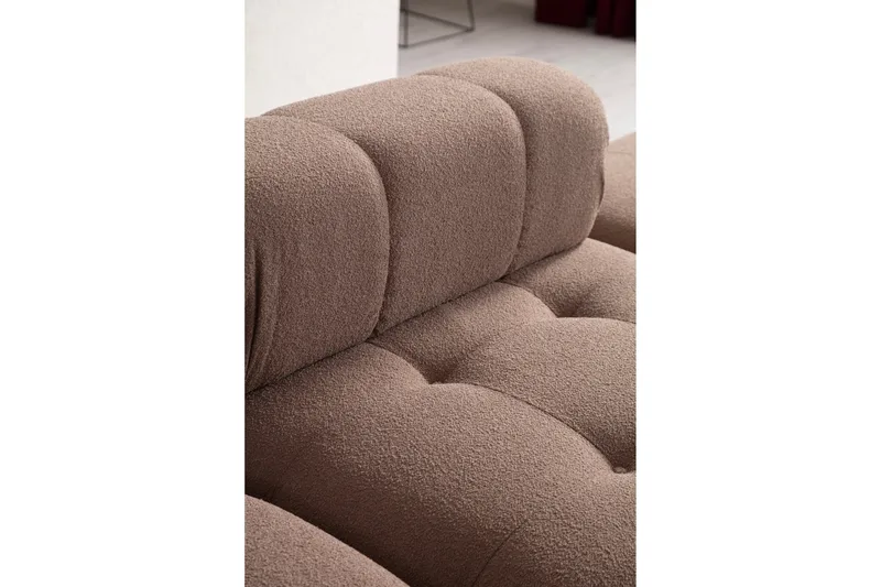 Belgin Boblende Sofa 3-seter - Cappuccino - Møbler - Sofaer - Modulsofaer - Komplett modulsofa