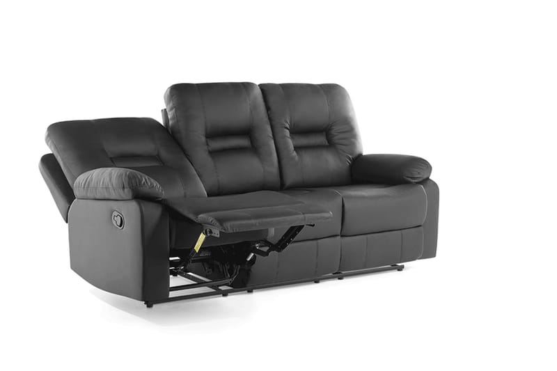 Bergen Sofa 3-seter - Svart - Møbler - Sofaer - Sofa 3 seter