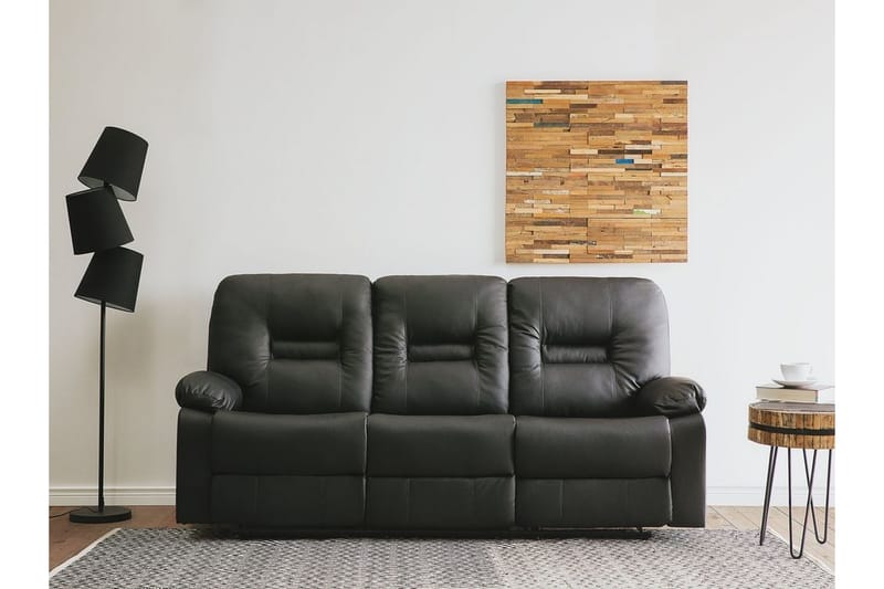 Bergen Sofa 3-seter - Svart - Møbler - Sofaer - Sofa 3 seter