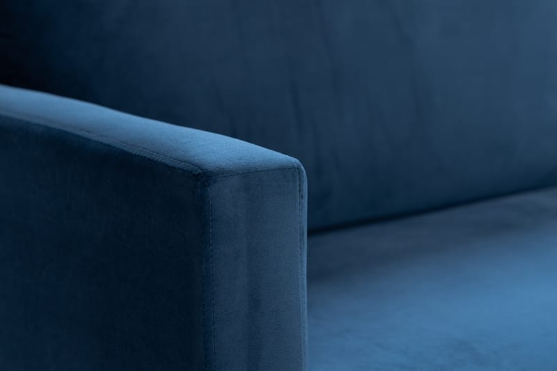 Bloom 3-seters Fløyelssofa - Blå - Møbler - Sofaer - Sofa 3 seter