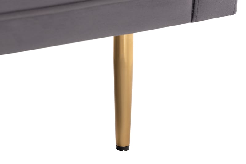Bloom 3-seters Fløyelssofa - Lys grå - Møbler - Sofaer - Sofa 3 seter