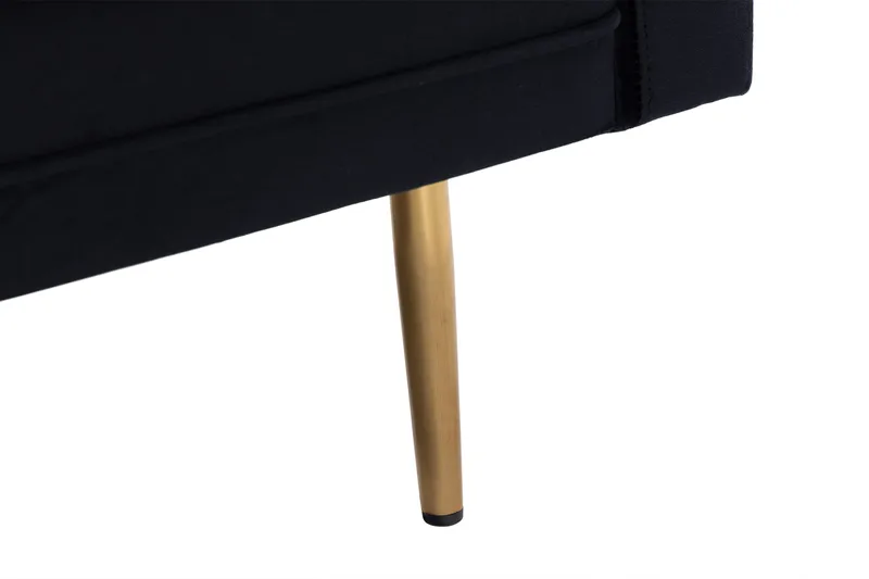 Bloom 3-seters Fløyelssofa - Svart - Møbler - Sofaer - Sofa 3 seter