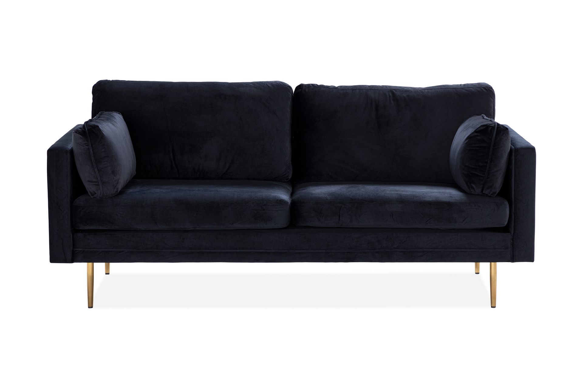 Bloom 3-seters Fløyelssofa - Svart - Møbler - Sofaer - Sofa 3 seter