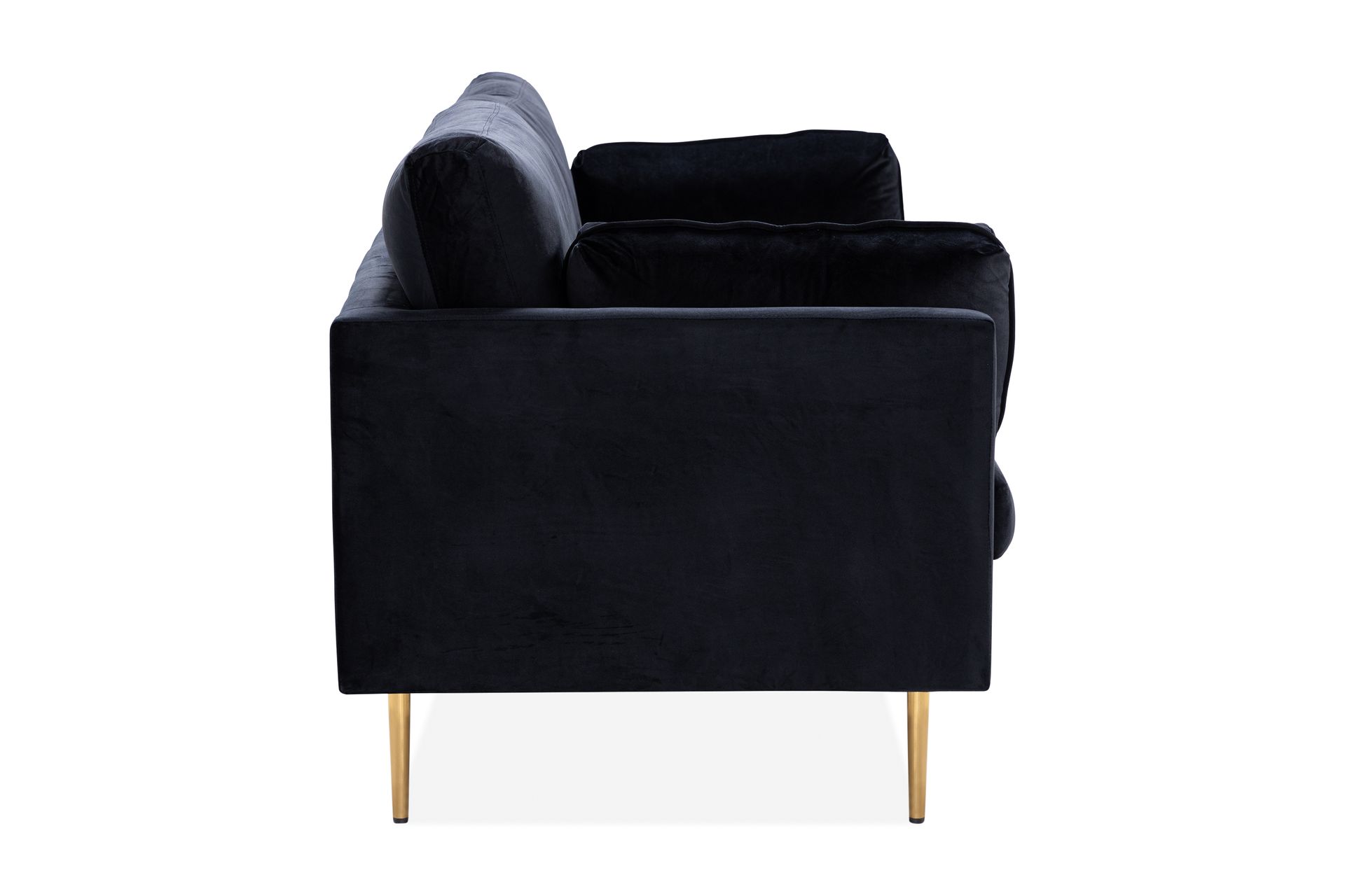 Bloom 3-seters Fløyelssofa - Svart - Møbler - Sofaer - Sofa 3 seter