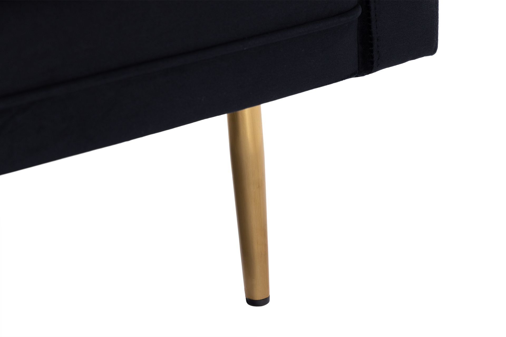 Bloom 3-seters Fløyelssofa - Svart - Møbler - Sofaer - Sofa 3 seter