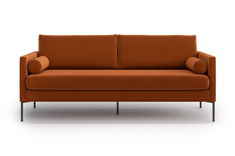 Blues 3-seter Sofa - Fløye/Oransje/Brun - Møbler - Sofaer - Sofa 3 seter